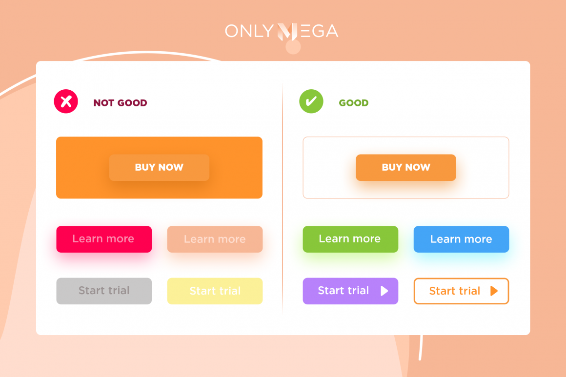 OnlyMega Examples of good buttons for banners